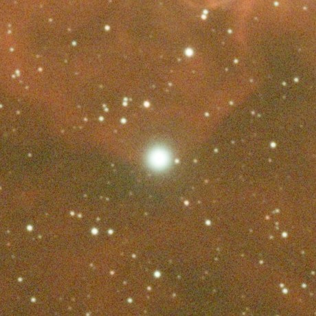 The same star after Halo Swatter: the green halo is gone